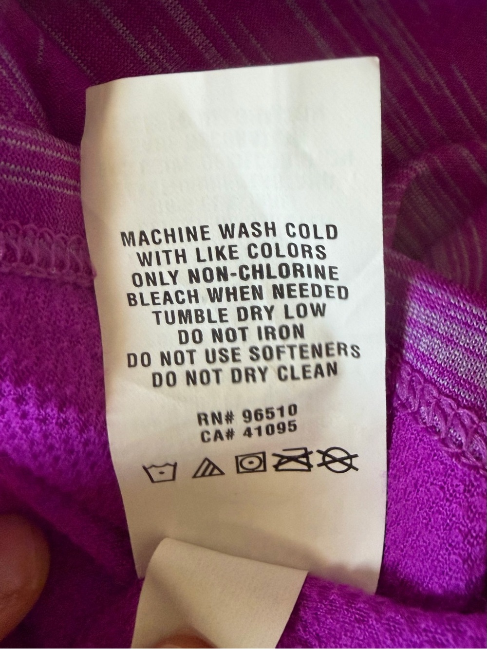 Under Armour Purple Heathered Long Sleeve Mock Neck Top - Picture 9 of 11